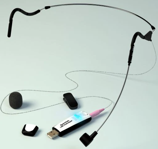 SpeechWare FlexyMike Dual Ear Cardioid DEC